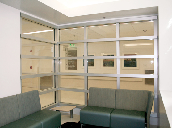 90-Degree Office Corner with Fire Rated Glass Installed | SAFTI FIRST