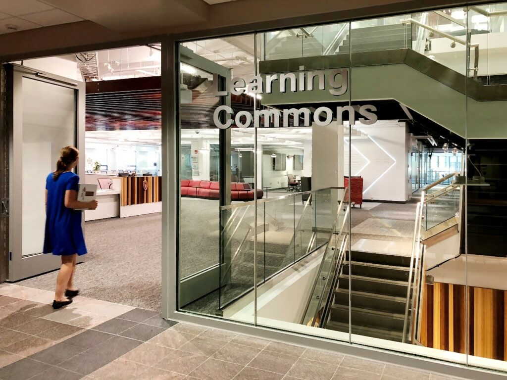 Fire Resistive Butt-Glazed Stairwell with SuperLite II-XLM with GPX Architectural Series Perimeter Framing (Walls) and GPX Architectural Series Doors with SuperLite II-XL